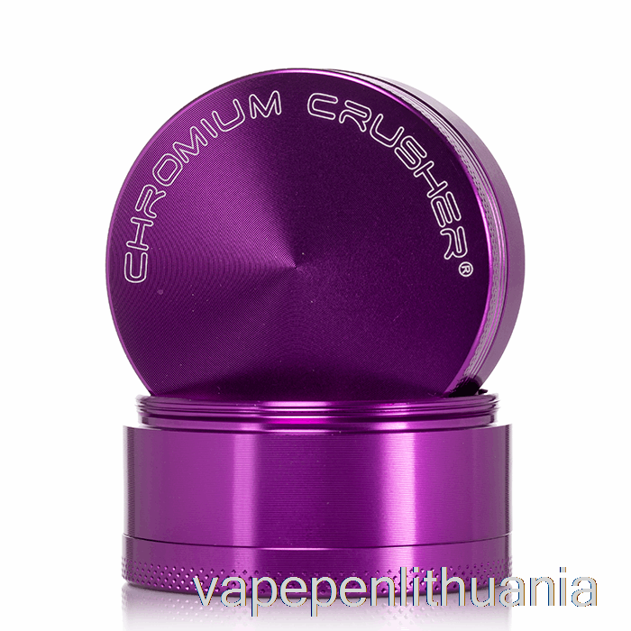 Chromo Trupintuvas 2,2 Colio 4 Dalių Smulkintuvas Purpurinis Vape Skystis